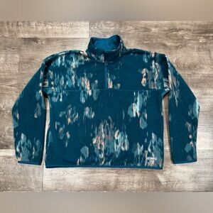 Under Armour Sweater Womens M 1/4 Zip Turbofleece Printed UA Pullover Geometric